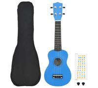 Générique Jeu de ukulélé Soprano avec Sac pour Enfants Bleu azuré 23",Instruments à Cordes,1.05KG-70154