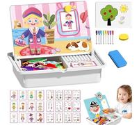 Générique Jeu de Voyage magnétique d'habillage de Visage, Jouet magnétique pour Les Enfants de 3 à 6 Ans, stimule la créativité et l'apprentissage, Facile à Ranger (Princess)