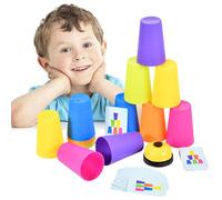 Générique Jeu D'empilement | Tasses D'empilement De Vitesse Ensemble | Cups Interactifs Cups Parent-Child Game | Funny Speed Stackings Cup Intelligence & Response Training