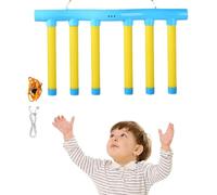 Générique Jeu d'Entraînement à la Réaction avec Télécommande - Attraper des Bâtons Tombants à 3 Vitesses, Exercice de Coordination pour Enfants et Adultes (Jaune)