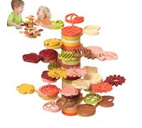 Générique Jeu D'Équilibre Empilable Blocs, Reconnaissance Ludique des Formes et Couleurs, Jeu de Construction et d'Équilibre, Maternelle Famille École Fête Anniversaire