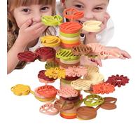 Générique Jeu d'Équilibre Empilable - Jouet Éducatif et Interactif | Blocs d'Empilage en Forme d'arbre Colorés pour - Maternelle Famille École Fête Anniversaire