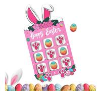 Générique Jeu en Bois De Pâques | Jouet Logique du Lapin de Pâques - Jeu Stratégique Printanier | pour École Famille Réunitions Fêtes Vacances De Printemps Cadeau De