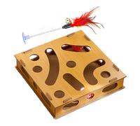 Générique Jeu Interactif Labyrinthe pour Chat | Jeu De Puzzle De Divertissement pour Animaux,Jouet Maze Stimulant avec Billes Clochettes,pour Intérieur Extérieur Salon Chambre Balcon Jardin Terrasse