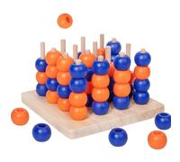Générique Jeu Quatre à la Suite - Jeu d'échecs en Bois 3D pour | Jouets de Puzzle éducatifs - Liens Parent-Enfant Anniversaire Vacances Voyage École Soirée familiale Apprentissage à la Maison de soc