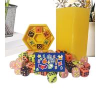 Générique Jeux de Dés pour Adultes | Jeu De Société Au Rythme Rapide avec Dés | Activités De Stratégie Portables pour : Adolescents Adultes Divertissement Voyage Camping École Pique-Nique