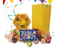 Générique Jeux de Dés pour - Jeu De Société Au Rythme Rapide avec Dés - Activités De Stratégie Portables pour : Adolescents Adultes Divertissement Voyage Camping École Pique-Nique