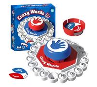 Générique Jeux de Mots pour Adultes, Jouet de Plateau avec Lettres à Presser sur Table, Jeux de Vocabulaire, pour Jeunes Adultes Rassemblement Familial Divertissement Fête École Crèche Jardin D'