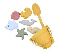 Générique Jeux de Plage, Ensemble Complet de Jouets de Plage en Silicone, Accessoires pour Jouer au Sable en Famille, seaux de Plage, pour Bac a Sable Intérieur Extérieur Jouets de Jardin