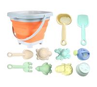 Générique Jeux de Plage, Ensemble Complet de Jouets de Plage en Silicone, Accessoires pour Jouer au Sable en Famille, seaux de Plage, pour Bac a Sable Intérieur Extérieur Jouets de Jardin