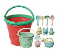 Générique Jeux de Plage, Seau Pliant à Motif Fruit, Ensemble de Plage Coloré, Dès 3 Ans -, garçons et Filles - Jardin, Vacances, extérieur
