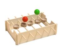 Générique Jeux de Société en Bois pour Les,Jeu de Table d'apprentissage - Labyrinthe Éducatif en Bois avec Parcours De Balle,pour Garçons Et Filles