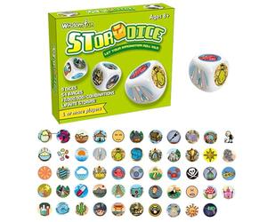 Générique Jeux de société interactifs, Cubes de Narration d'histoires pour | Jeu de dés pour | Jeu de Table pour l'éducation précoce, activité de Narration créative pour stimuler la pensée logique