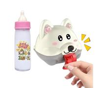 Générique Jeux d'Imitation pour | Kit de Bouteilles de Lait et Peluche Chiot avec Son | Vêtements pour Poupée et Accessoires pour Filles Garçons