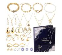 Générique Jewelry Advent | Alloy Ear Studs Bracelet Advent Box