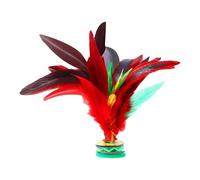 Générique Jianzi Shuttlecock - Colorful Kick | Red Chinese Sports Equipment Tool | Foot Toy Game Kit | Training Foot Kit Shuttlecock | Color Kick Shuttle Fancy Chinese Foot Sports Outdoor
