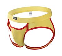 générique Jock Strap Athletic Supporter pour Hommes Sexy Jockstrap Male Underwear Kimono Pantalon Hommes (Yellow, M)