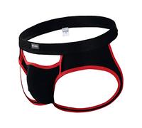 générique Jock Strap Athletic Supporter pour Hommes Sexy Jockstrap Male Underwear Kimono Pantalon Hommes (Black, S)