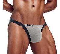 Générique Jockstrap Homme Slip Jockstrap Taille Basse Slips G-String Sexy Hot Thongs Slip Tanga sous-Vêtement Érotique Ficelle Underwear Lingerie String Support Athlétique Sport Culotte