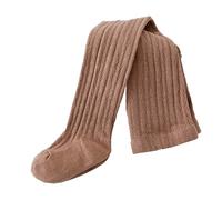 Générique Jogging Enfant Printemps et Automne Nouveaux Collants pour Enfants Filles Leggings Leggings Collants Couleur Unie Coton peigné(Coffee,3-4 Ans)