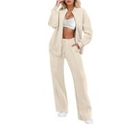 Générique Jogging Femme Ensemble Sweat Sport Décontracté Tenue Deux Pièces Combinaison De Grandes Tailles Coton Et Lin Gaine Sudation Sweatpants Femmes Suits Sets Pantalons pour l'automne l'hiver