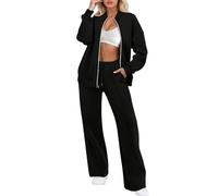 Générique Jogging Femme Ensemble Sweat Sport Décontracté Tenue Deux Pièces Combinaison De Grandes Tailles Coton Et Lin Gaine Sudation Sweatpants Femmes Suits Sets Pantalons pour l'automne l'hiver