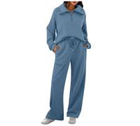 Générique Jogging Femme Large Suits 2 Pièces Tenue Survêtement Survetement Pull Hiver Chaud Chic Pantalon D'intérieur Pour Ensembles Femmes Ensemble Stylé Et Haut Fluide Jogging. De Sport Interieur