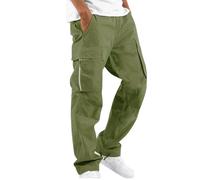 Générique Jogging Homme Chaud de Chantier Stretch avec Cordon Coulissant Extensible Bas de Survetement Cargo Pantalon de Securite Hiver Vetement de Travail Homme Vert armée 3XL