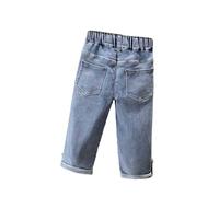 Générique Jogging Pantalons évasés en Denim pour Filles,Pantalons Longs Slim fit pour Enfants de 3 à 13 Ans,arrivée Printemps 2025(Light Blue,110)