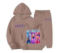 Générique Jogging Survêtement Ensemble 2 Pièces K-kpop Demons Hunters Merch pour Fille Imprimés Demon Huntr/X Pull à Manches Noël Hauts Décontractés Demons 2-13 ans