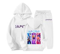Générique Jogging Survêtement Ensemble 2 Pièces K-kpop Demons Hunters Merch pour Fille Imprimés Demon Huntr/X Pull à Manches Noël Hauts Décontractés Demons 2-13 ans
