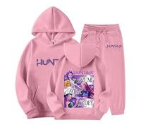 Générique Jogging Survêtement Ensemble 2 Pièces K-kpop Demons Hunters Merch pour Fille Imprimés Huntrix Huntr/X Pull à Manches Longues Hoodies Hauts Décontractés Demon 2026