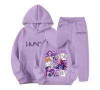 Générique Jogging Survêtement Ensemble 2 Pièces K-p-o-pDemons Hunters Merch pour Fille Imprimés K-p-o-p Demon Hunter Pull à Manches Longues K-p-o-pWitch Hauts Décontractés Demon Hoodie