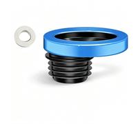Générique Joint de Bride de Toilette Joint d'Étanchéité Bride Décalée Raccord Sanitaire Bague d'Assemblage Étanche Corps Caoutchouc Nano Colle Barrière Étanche, 加长15cm移位【甄选纳米胶】+密封条