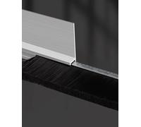 Générique Joint de Porte en Aluminium de Type H, Coupe-Froid, Joint de Bas de Porte, Balai de Porte avec Brosse for Porte de Chambre(5cm)
