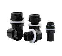 Générique Joint de Tuyau en PVC épaissi 20/25/32/40/50 mm, 1 pièce, for Drainage d'aquarium, entrée et Sortie, Irrigation de Jardin(Inner Dia 32mm)