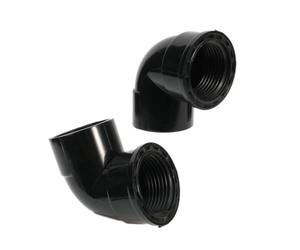 Générique Joint en PVC Noir à Filetage Femelle coudé 1/2-1 "pour Jardin