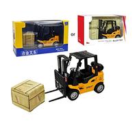 Générique Joints de Chariot élévateur moulés sous Pression, modèle de véhicule Pull Back & Go, Voiture Interactive et réaliste, Jouet pour Tout-Petits garçons, de Nouvel an, Voitures de Construction