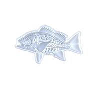 Générique Joli Pendentif de Poisson en Relief, Moule en Silicone, Suspendue de Porte, décorations murales, Moule en résine époxy pour Bricolage, Artisanat, décoration de Figurine de Poisson en