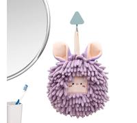 Générique Jolie en Serviette De Palmier en Chenille, Design Ludique, 20 X 17 Cm, Serviettes De en Chenille, Serviettes À Main Pelucheuses, Douces Et Confortables, pour Salle De Bain, Cuisine, Bain,