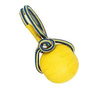 Générique Jollyball pour Chiens, Boule de Chien avec poignée | Balle d'entraînement à Mastication Indestructible,Jouets de Chiot interactif alimente Les nœuds de Dentition pour Petit Chien Moyen