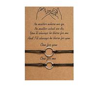 Générique Jonc Bracelet Couple Choix Classique Bracelet En Nylon Couples Bracelets Amitié Réglable Carte Pour Femmes Bracelets Classique Bracelet Mm Naturelle Pour Anneaux (E, One Size)