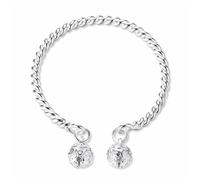 Générique Jonc Mm Précieuses En Acier Bijoux Rotating Bead Bracelet Adjustable Jewelry Valentine's Day For Occasions Jonc Cadeau 4 Rhodonite Classique Bracelet (Silver, One Size)