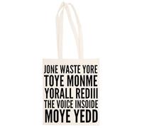 Générique Jone Waste Yore Toye Monme Unisexe Totebag Beige Shopping Sack Réutilisable