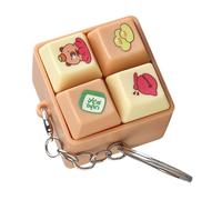 Générique Jouet à Bouton-Poussoir à 4 Compartiments en Forme de Chat, 1Pcs | Plastique ABS miniature avec commentaires tactiles pour un soulagement ciblé et des anxiétés, des bureaux, des