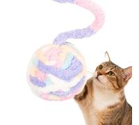 Générique Jouet À Corde pour Chat | Balle Douce Et Colorée Tissée À La Main avec Clochette,Boule Laine,pour Jeu Intérieur Extérieur Entraînement Exercice Jeu Au Sol Voyage Stimulation