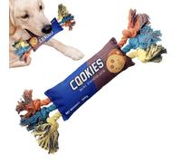 Générique Jouet à Couineur pour Chien - Jouet à Mâcher Crissant en Forme de Sachet de Chips | Corde en Coton pour Canin - pour Chiots Chats Maison Voyage Toutes Tailles