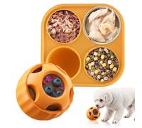 Générique Jouet À Friandises pour Chien,Jouet de Puzzle Interactif avec Balle à Friandises - Jeu de Mastication et Mange-Lent pour Chiot et Adulte - Stimulation Masticatoire Antistress pour