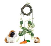 Générique Jouet à Lapin Naturel - Accessoire de Cage de 12 cm, à en Bois Fait à la Main, Amusant interactif pour Animaux de Compagnie, santé Dentaire | Jouets pour perroquets et Oiseaux, pour lapi
