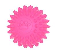 Générique Jouet à mâcher Anti-grincement pour Chien, Balle à Picots, Longue durée, pour mâcheurs agressifs, entraînement des Dents des Chiots, Balle en Caoutchouc à Picots | Rose Rouge